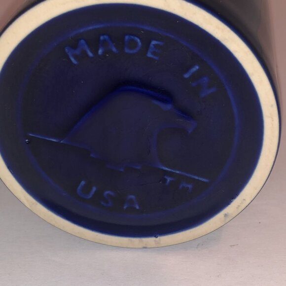 United We Stand Blue Textured etched Patriotic Mug Made in USA Eagle Head - Picture 6 of 6